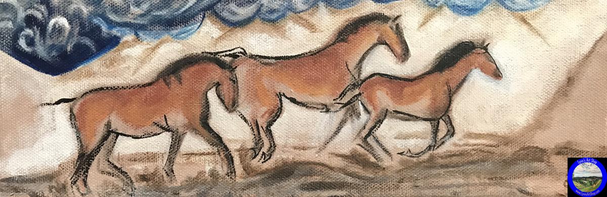 Horses Cave Painting